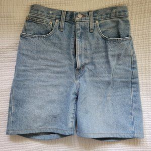 Madewell Jean Shorts - 12 in High Rise Medium Wash